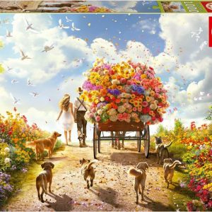 Puzzle Educa 1000 Piezas Carro De Flores